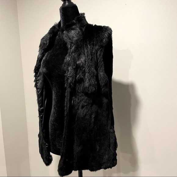 Michael Kors Real Rabbit Fur Vest - RARE Women Fitted Coat Size Medium - Picture 3 of 14
